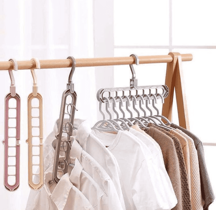 360˚ Degree 9 Multi-Port Support Hanger, Space Saving Cloth Hanger 360˚ Degree 9 Multi-Port Support Hanger, Space Saving Cloth Hanger